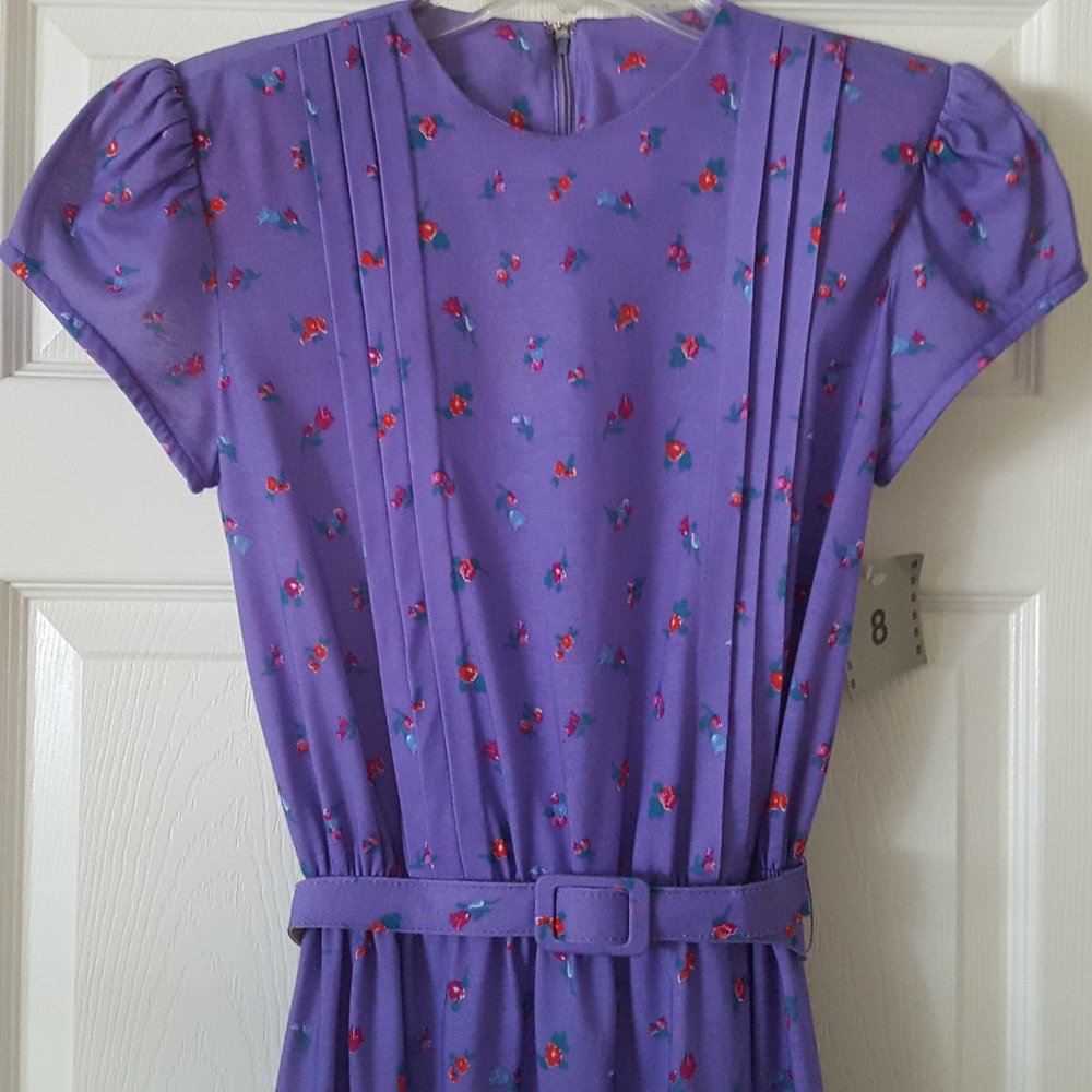 Vintage Cap-Sleeve  Dress